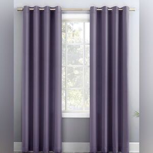 Sun Zero Lavender Grant Solid Grommet Curtain Panel 54" x 84"